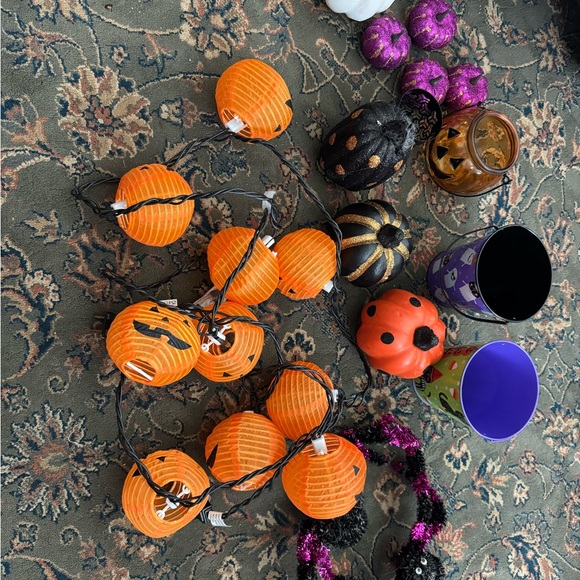 Other - Festive Orange Pumpkin String Lights